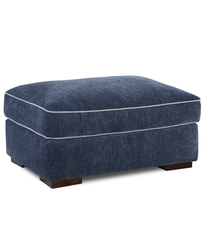 Shop Macy's Closeout! Rosaleigh Fabric Ottoman, Created For  In Mari