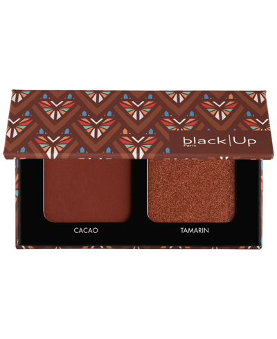 Shop Black Up Blush & Highlighter Duo In Cacao- Tamarin