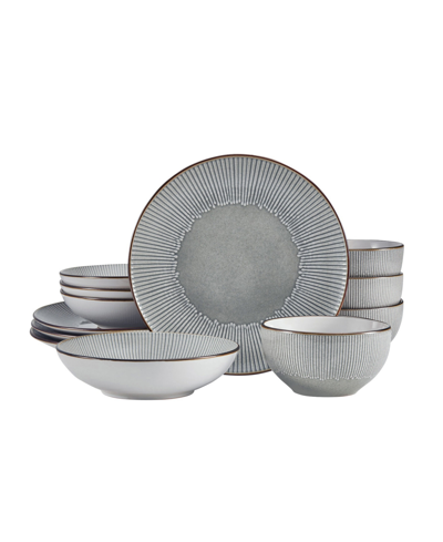 Pfaltzgraff Arlie 12 Piece Dinnerware Set In Gray
