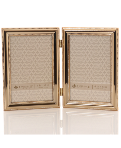 Shop Lawrence Frames Classic Double Beaded Picture Frame, 4" X 6" In Gold-tone