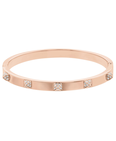 Swarovski Tactic Rose Gold Tone Plated Bangle In Rose Gold-plated