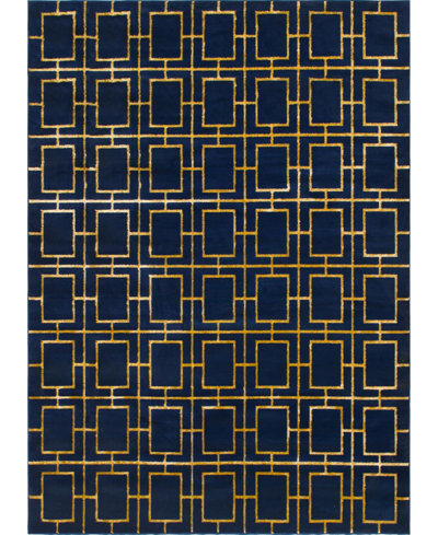 Shop Marilyn Monroe Closeout!  Glam Mmg002 9' X 12' Area Rug In Navy Blue