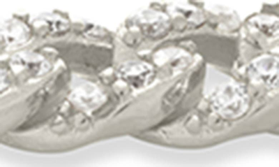 Sterling Forever Winslow Cz Chain Bracelet In Silver