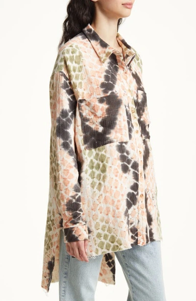 Shop One Teaspoon Boa Longline Shirt In Boa Boa