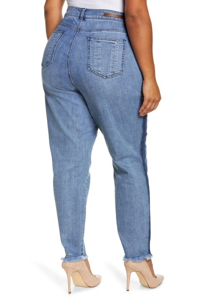 Standards & Practices Shadow Stripe High Waist Skinny Jeans In Shadow