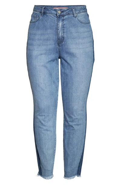 Standards & Practices Shadow Stripe High Waist Skinny Jeans In Shadow