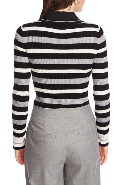 Shop Court & Rowe Stripe Sweater In Rich Black
