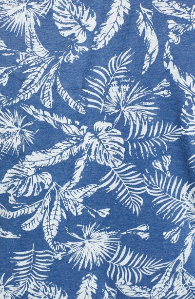 Shop Majestic Palm Print Robe In Blue Leaf