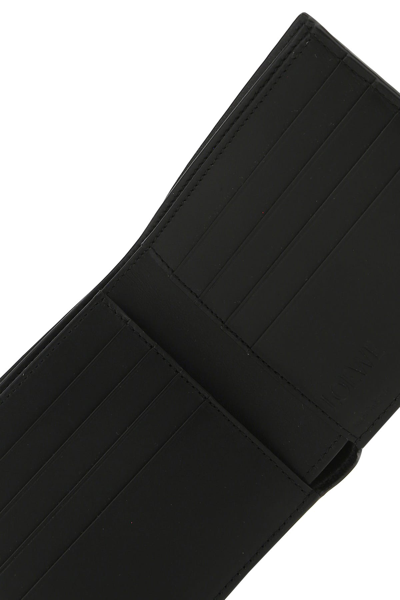 Shop Loewe Black Leather Wallet Black  Uomo Tu
