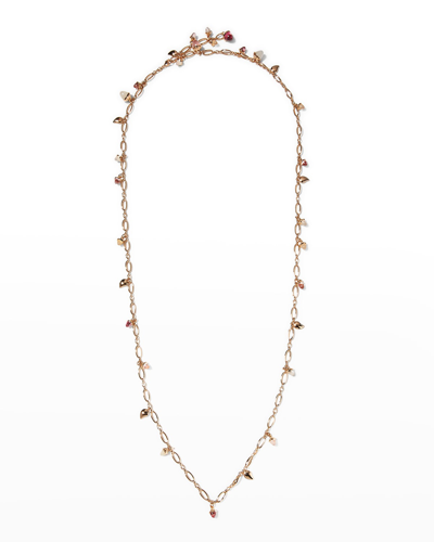 Shop Tamara Comolli Rose Gold Mikado Blush Necklace With Diamonds