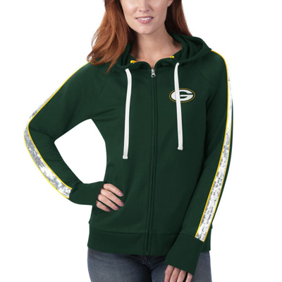 G-III 4Her Green Bay Packers Full-Zip Green Jacket