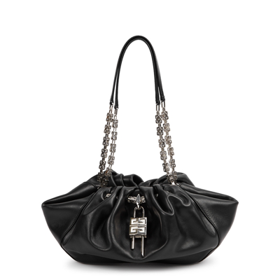 Shop Givenchy Kenny Small Black Leather Shoulder Bag