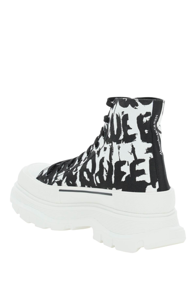 Shop Alexander Mcqueen Graffiti Boots In Mixed Colours