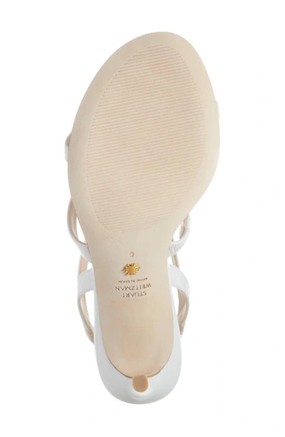 Shop Stuart Weitzman Soiree 100 Sandal In White