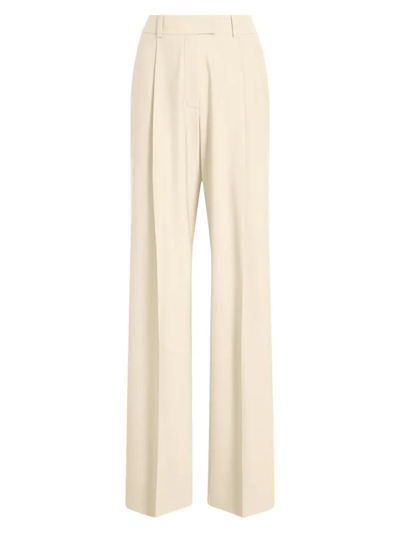 Shop Another Tomorrow Women's Relaxed Wide-leg Pants In Parchment