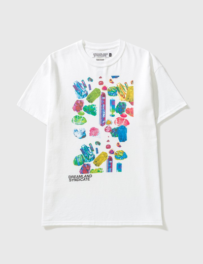 Shop Dreamland Syndicate Crystals Ii T-shirt In White