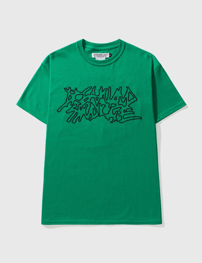 Shop Dreamland Syndicate Dreamzone Stem Logo T-shirt In Green