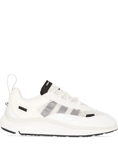 Shop Y-3 Shiku Run Lace-up Sneakers In White