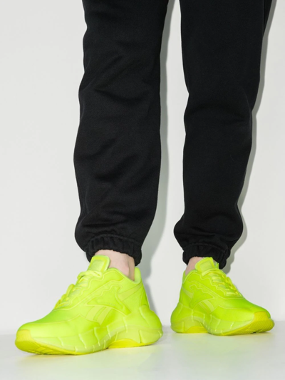 Shop Victoria Beckham Kinetica Low-top Trainers In Yellow