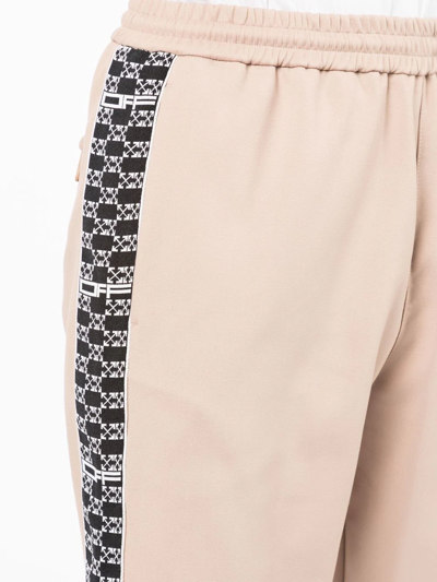 Shop Off-white Monogram Band Track Pants In Brown