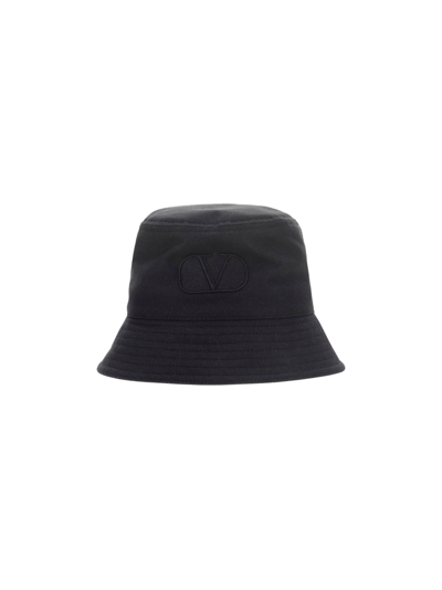 Shop Valentino Men's  Black Other Materials Hat