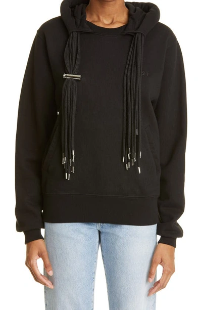 Shop Ambush Multicord Cotton Hoodie In Black