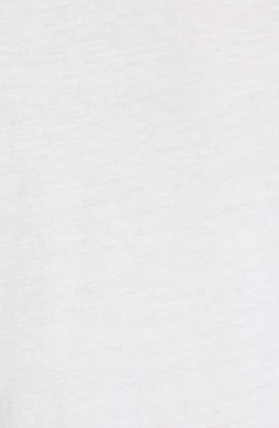 7 For All Mankind Mens White Luxe Performance Crewneck Stretch-cotton Jersey T-shirt In White