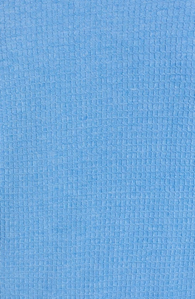 Shop Majestic Waffle Knit Robe In Blue