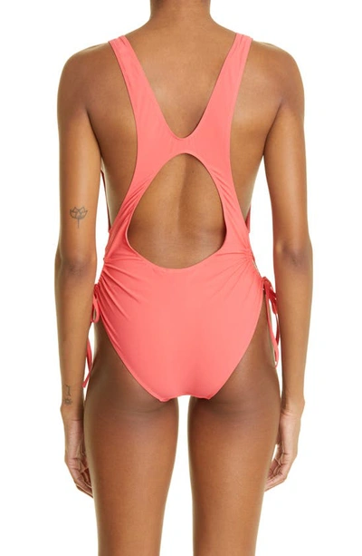 Shop Isabel Marant Symi One-piece Swimsuit In Poppy Red