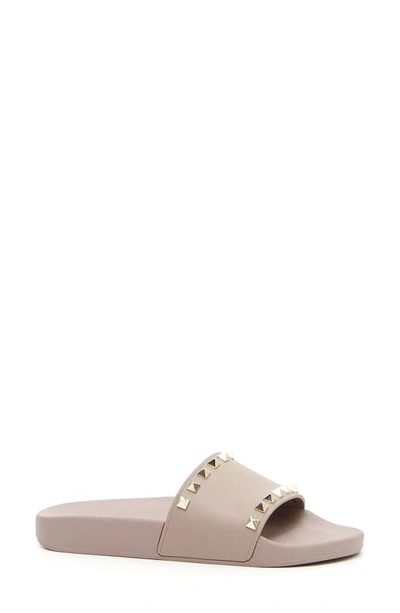 Valentino rockstud slides poudre new arrivals