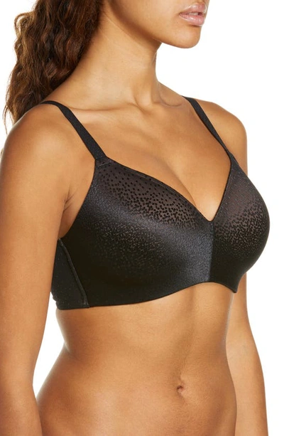Wacoal Women's Back Appeal Wirefree Contour Bra 856303 In Black