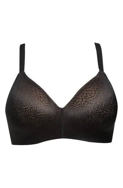 Wacoal Women's Back Appeal Wirefree Contour Bra 856303 In Black