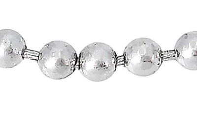 Shop Allsaints Beadshot Sterling Silver Ball Chain Necklace In Warm Silver