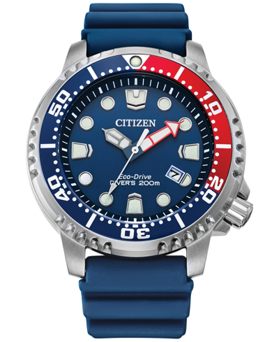 Shop Citizen Eco-drive Men's Promaster Dive Blue Strap Watch, 44mm