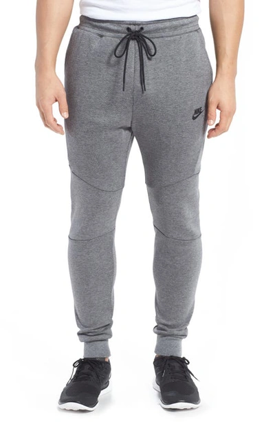 Shop Nike Tech Fleece Jogger Pants In Carbon Heather/ Black