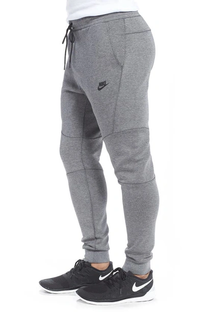 Shop Nike Tech Fleece Jogger Pants In Carbon Heather/ Black