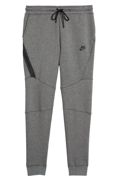 Shop Nike Tech Fleece Jogger Pants In Carbon Heather/ Black