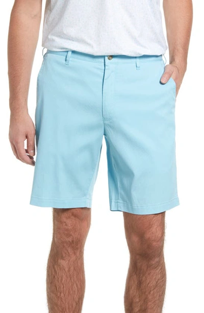 Shop Peter Millar Bedford Cotton Blend Shorts In Island Blue