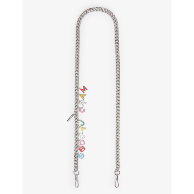 Shop Marc Jacobs Multi-coloured Charm-embellished Metal Chain Strap
