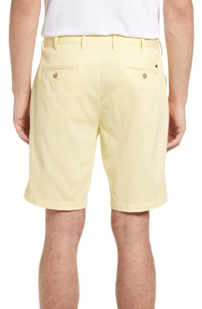 Shop Peter Millar Bedford Cotton Blend Shorts In Starfruit