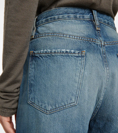 Shop Frame Le Jane Wide-leg Cropped Jeans In Northville