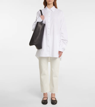 The Row Lesley Straight Crop Jeans In White