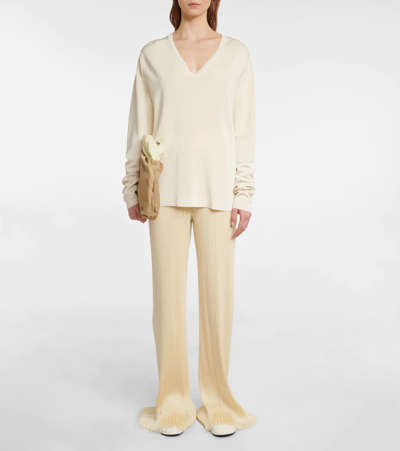 Shop The Row Lucla Reversible Top In Natural/light Yellow