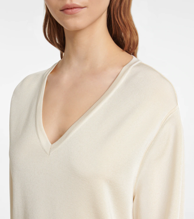 Shop The Row Lucla Reversible Top In Natural/light Yellow