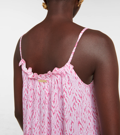 Heidi Klein Printed Midi Dress In Rose Embers