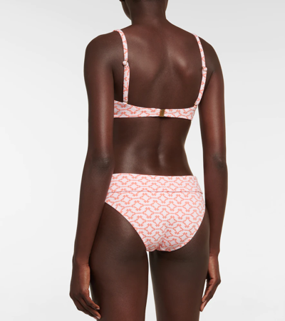 Shop Heidi Klein Capri Printed Bikini Bottoms In Arabian Sunset