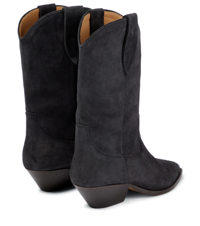 Isabel Marant Duerto' Black Western Style Boots In Suede