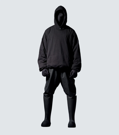 Yeezy Gap Engineered By Balenciaga Padded Cotton Jersey Hoodie In Black |  ModeSens