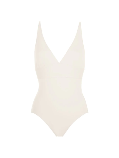 Shop Eres Women's Larcin Triangle Tank One-piece Swimsuit In Blanc
