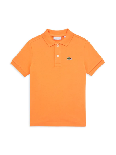 Shop Lacoste Baby's, Little Boy's & Boy's Short-sleeve Polo In Orange